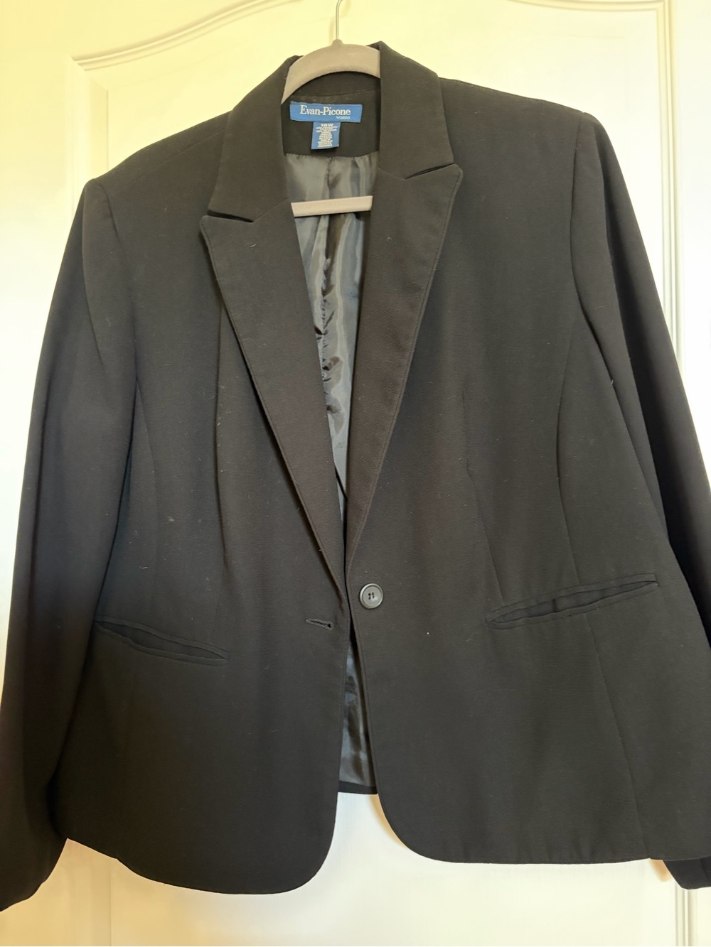 Evan Picone Black Single-Button Women's Blazer